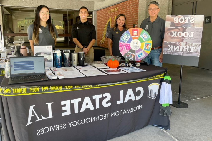 Cybersecurity Promotion Booth at 加州大学洛杉矶分校