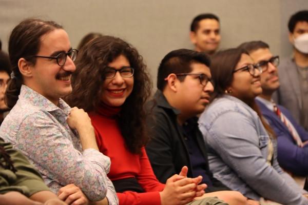 students laughing at 2023 Honors Convocation